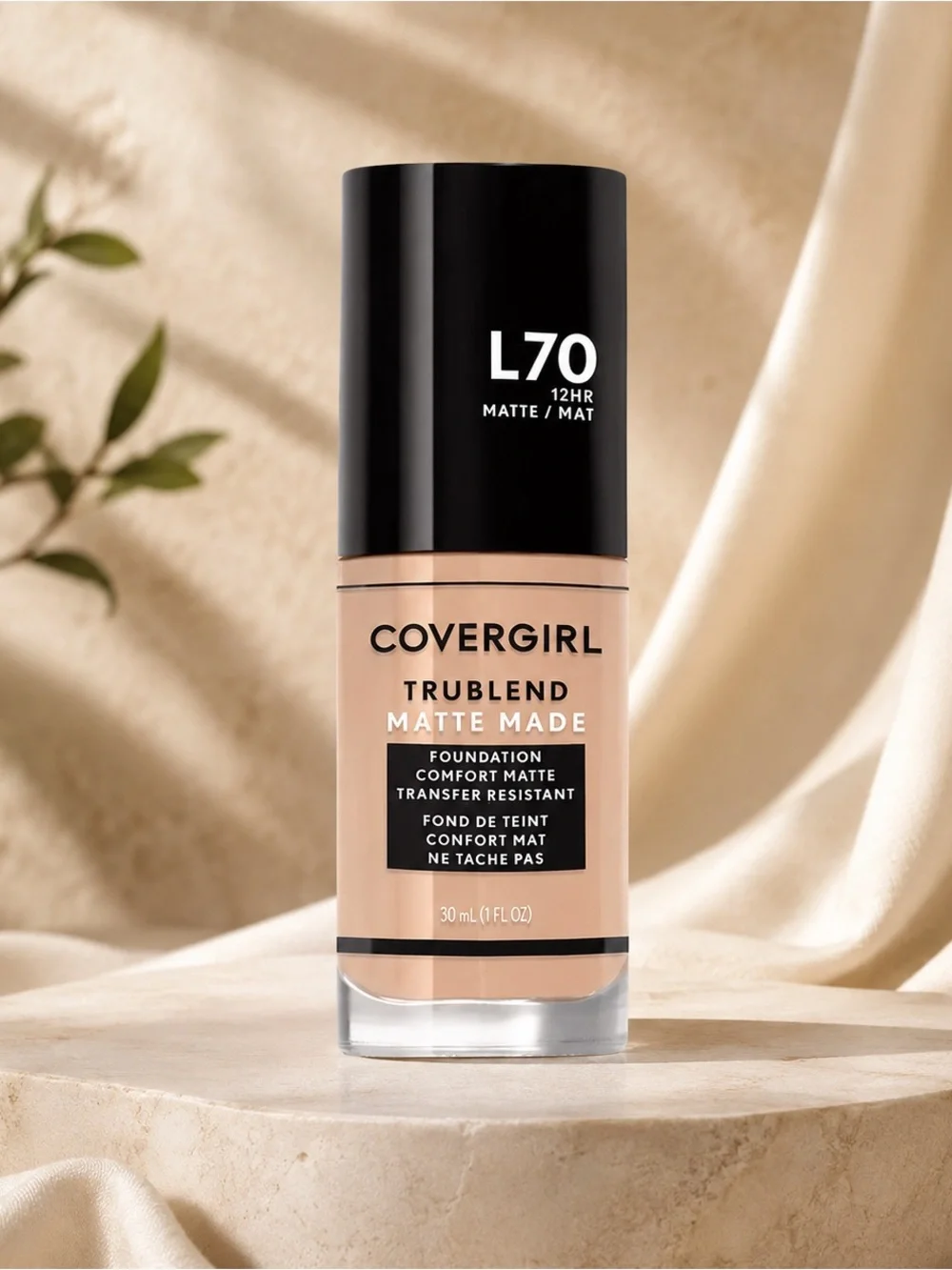 CoverGirl TruBlend Matte Made L70 Natural Ivory Foundation 1 oz